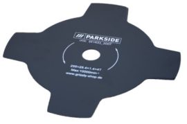 Parkside fűkaszához négyágú kés  (255x25,4x1,4x4T) *