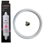   Lg  gyári hűtőszekrény vízszűrő, vízcsővel és adapterrel. 