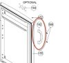 Gorenje R40914AW, RB40914AW ajtófogantyú Gorenje R40914AW, RB40914AW ajtófogantyú
