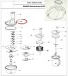 UM9050 konyhai robotgép-fedél