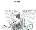 Teka FG-724 tűzhely felső fűtőszál, 1800W