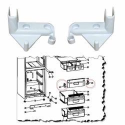Mélyhűtő ajtótartó műanyag zsanér jobb és bal oldal *