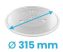 Mikrosütő üvegtányér, 315mm *
