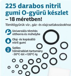 225db-os 0-gyűrű szett (O-ring, szigetelelőgyűrű)